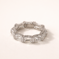 Radiant Moissanite Eternity Band
